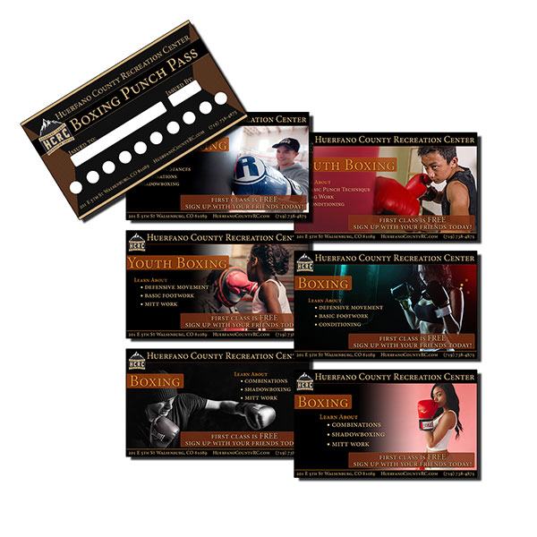 punch card and advertisements